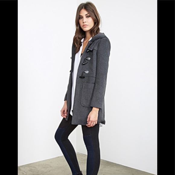 Forever 21 Funnel Neck Toggle Duster - Picture 2 of 16